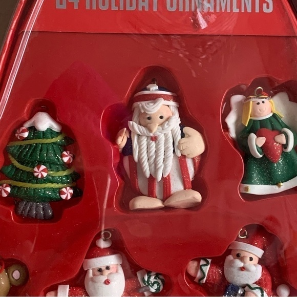 Vintage Mini Christmas Tree Ornaments Snowman Reindeer Penguin Santa Kmart 24PC - Picture 4 of 12